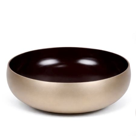 Designer Bronze Wash Basin With Rich Gold Accents